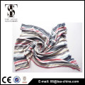 Hot selling long fringe plaid 100% viscose beauty scarf